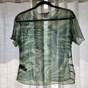 Never been worn Pretty Little Thing mesh top
